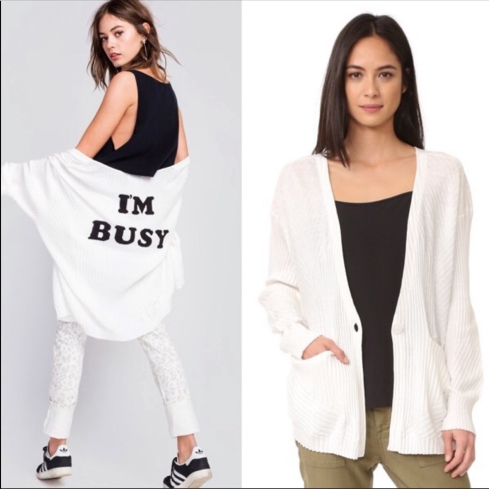 Wildfox I’m Busy cardigan (Medium)